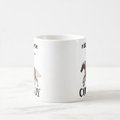 カウボーイのように馬に乗る コーヒーマグカップ (中央)