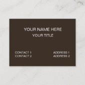 カウボーイのように馬に乗る 名刺 (裏面)