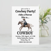 カウボーイのように馬に乗る 招待状 (スタンド正面)