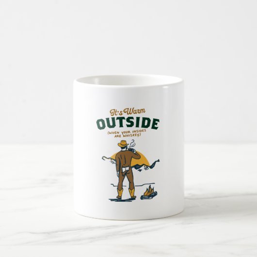 カウボーイのウイスキー コーヒーマグカップ (中央)