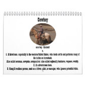 カウボーイのカレンダー カレンダー (カバー)