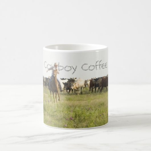カウボーイのコーヒー-マグ4 コーヒーマグカップ (中央)
