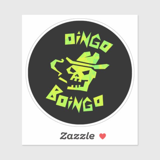 カウボーイのドクロ Oingo Boingo ラージマステ シール (シート)