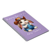 カウボーイのバニーに帽子とオーバーオールを ノートブック (右側)