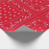 カウボーイのバンダナのペイズリーのギフト用包装紙 ラッピングペーパー (角)