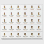 カウボーイのブーツパーソナライズな第16誕生日 ラッピングペーパー (フラット)