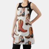 カウボーイのブーツ柄 エプロン (インサイチュ)