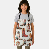 カウボーイのブーツ柄 エプロン (インサイチュ)