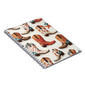 カウボーイのブーツ柄 ノートブック (右側)