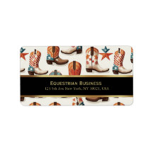 カウボーイのブーツ柄