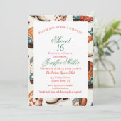 カウボーイのブーツ柄 招待状 (スタンド正面)