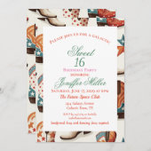 カウボーイのブーツ柄 招待状 (正面/裏面)