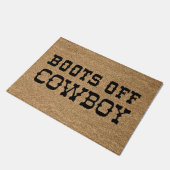 カウボーイのブーツ ドアマット (アングル)