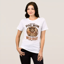 カウボーイのベストな犬のママ トライブレンドTシャツ