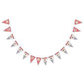 カウボーイのベビーシャワーの旗布の旗のペイズリーのギンガム バンティングフラッグ (全)