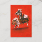 カウボーイのマウスおよびモルモットACEOの名刺 名刺 (正面)