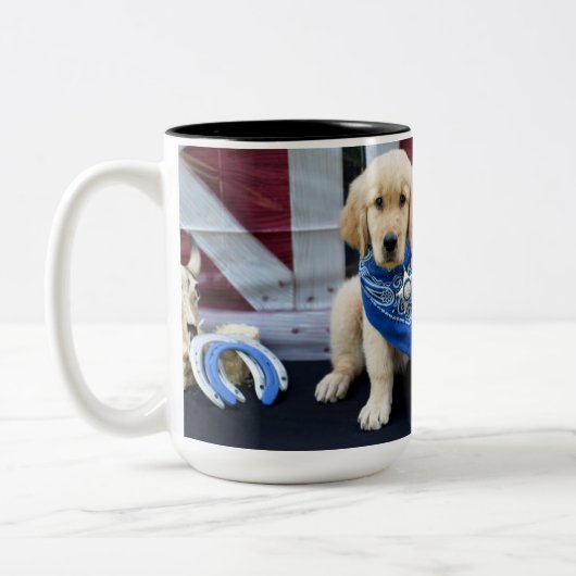 カウボーイのリーバイズのマグ ツートーンマグカップ (左)