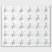 カウボーイのロープをかけること ラッピングペーパー (フラット)