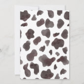 カウボーイの休暇パーティーの招待状 招待状 (裏面)