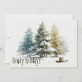 カウボーイの休暇　ウェスタン　ナチュラル　水彩 シーズンカード (正面)