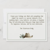 カウボーイの休暇　ウェスタン　ナチュラル　水彩 シーズンカード (裏面)