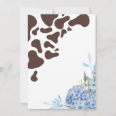 カウボーイの初めてのロデオ誕生日パーティー 招待状 (裏面)