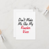 カウボーイの声を使わせないで カード (正面/裏面インサイチュ)