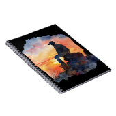 カウボーイの夕日。 ノートブック (右側)