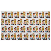 カウボーイの女性のカーボーイ ファブリック (ファットクォーター)