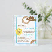 カウボーイの子供たち ウェスタン バースデー パーティーの招待状 招待状 (スタンド正面)