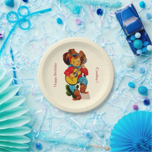 カウボーイの子供のパーティー ペーパープレート (パーティー)