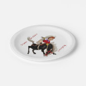 カウボーイの子供のパーティー ペーパープレート (アングル)
