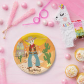 カウボーイの子供の誕生会 ペーパープレート (パーティー)