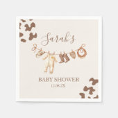 カウボーイの小さな赤ちゃんシャワー少年 スタンダードカクテルナプキン (正面)