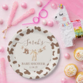 カウボーイの小さな赤ちゃんシャワー少年 ペーパープレート (パーティー)