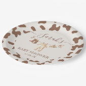 カウボーイの小さな赤ちゃんシャワー少年 ペーパープレート (アングル)