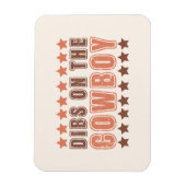 カウボーイの小船 マグネット (縦)