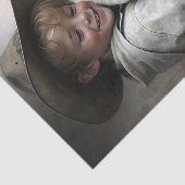 カウボーイの少年が子牛を抱擁 デコパージュ 薄葉紙 (詳細)