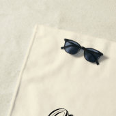 カウボーイの帽子とブーツのブライズメイドパーティー ビーチタオル (インサイチュ)