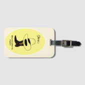 カウボーイの帽子とブーツの独身最後の夜 ラゲッジタグ (正面横)