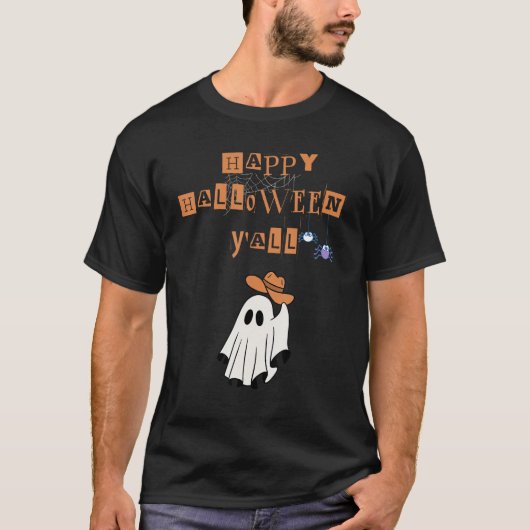 カウボーイの幽霊のハロウィン Tシャツ (正面)