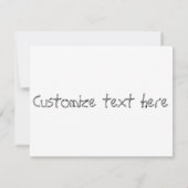 カウボーイの招待状 招待状 (裏面)