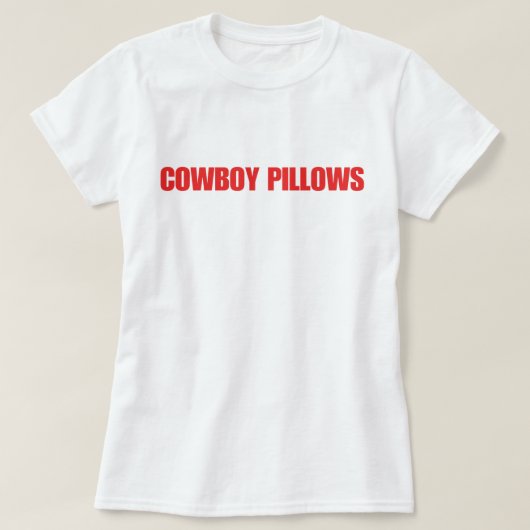 カウボーイの枕 Tシャツ (デザイン正面)