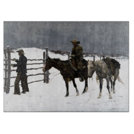 カウボーイの没落 1895 フレデリック・レミントン カッティングボード