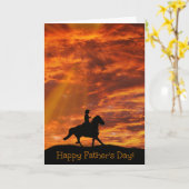 カウボーイの父の日カード カード (黄色い花)