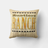 カウボーイの牛泥棒牧場西部のアメリカ人のMoJoの枕 クッション (裏面)