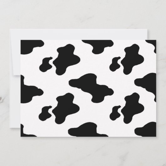 カウボーイの男の子の最初誕生日の招待 招待状 (裏面)