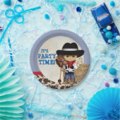 カウボーイの紙皿 ペーパープレート (パーティー)