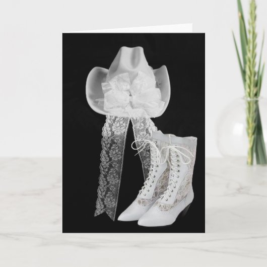 カウボーイの結婚式 カード (正面)