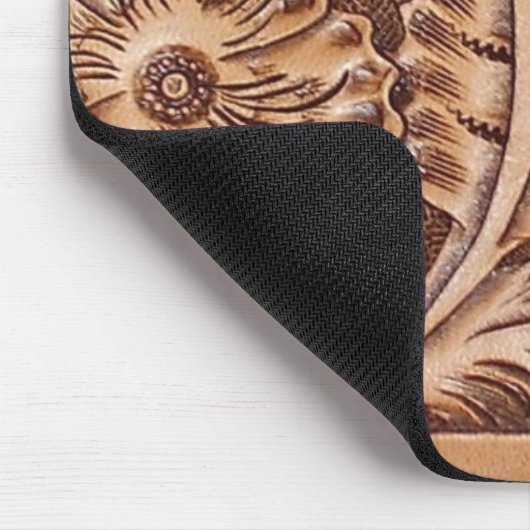 カウボーイの西欧諸国のパターンによって用具を使われる革 マウスパッド (コーナー)